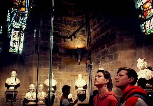 ISSFT students enjoying a trip to the Wallace Monument in Stirling